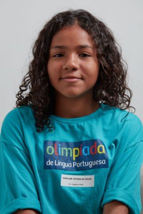 A estudante Karoline Vitória de Souza, de Rondônia, uma das vencedoras da 6ª Olimpíada de Língua Portuguesa