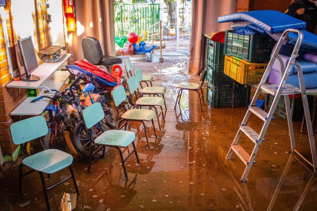 Crise Limática: Impacto das chuvas em escolas do Rio Grande do Sul
